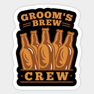 Wedding Party Brew Bond Sticker